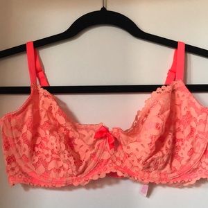 Very Sexy VS unlined lace demi (balconette) bra